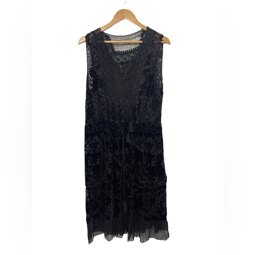 Women’s Elie Tahari Sleeveless Velvet Boho Dress